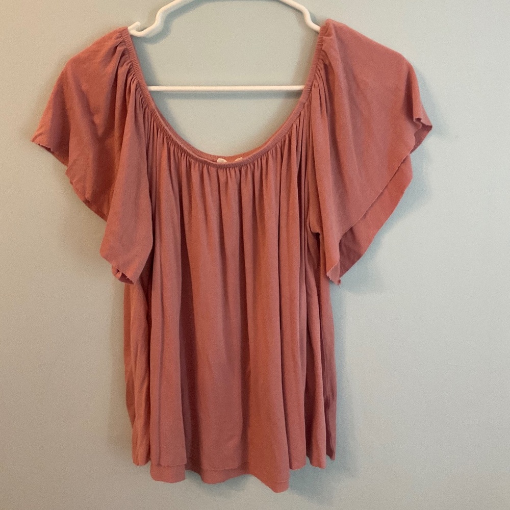 BP blush off the shoulder top